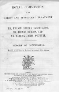Royal Commission report on the arrest of Francis Sheehy-Skeffington